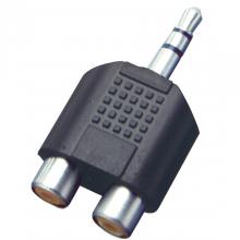 AC 17 - Adaptor audio, mufă stereo 3,5 mm - 2x prize RCA 3,5 mm
