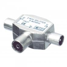 FS 27 - Distribuitor coaxial, 1 priză - 2 mufe, metalic