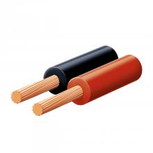 KL 0,5 - Cablu pentru difuzor, roşu-negru, 2x0,5 mm, 100 m/rolă