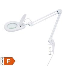 NKLL 05 - Lampa de masă cu lupa, cu LED, montabila pe masa