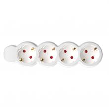 NV 4-3/WH/1,5 - Prelungitor 4 prize, 3m, alb