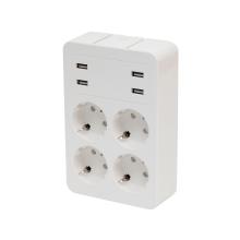 NV41USB - Distribuitor 4 socluri, 4 dist USB, pt priza de perete