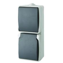 9878H - AQUATOP, comutator pe perete, IP 54 gri