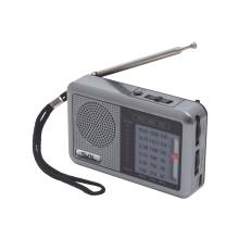 RPC6CH - Radio portabil, 3 benzi, reincarcabil, gri