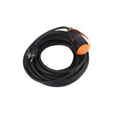 53.501.20 - Cablu de cauciuc cu extensie ETM, priză cu blocare, H07RN-F, negru, 15 m