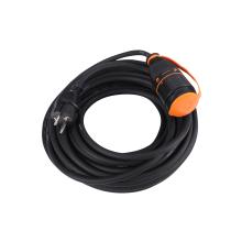 53.501.21 - Cablu de cauciuc cu extensie ETM, priză cu blocare, H07RN-F, negru, 25 m