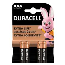 Duracell LR03 - Baterie alcalină Duracell LR03 10PP110024 AAA, tensiune 1,5 V, 4 bucăți/blister