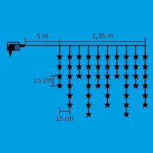 KAF 50L - Perdea de lumini cu LED-uri, stele