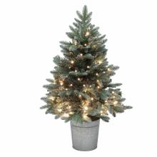 KMF90BLED - Brad artificial alimentat cu baterii, cu iluminare LED încorporată, înălțime 90 cm