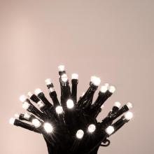 LED128WW - Ghirlanda luminoasa cu LED-uri, 120 LED-uri, 8 pereche, temporizator, alb cald, pentru exterior