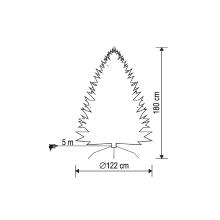 KMF4LED180 - Brad artificial cu iluminare LED incorporata, înălțime 180 cm