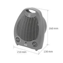 FK1M - Încălzitor, ventilator, gri, 2000 W