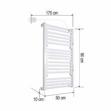 FKTW345W - Uscător electric de prosoape montat pe perete, alb, 345 W