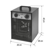 FKI5 - Radiator portabil cu ventilator, 400 V / 5 kW