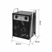 FKI9 - Radiator portabil cu ventilator, 400 V / 9 kW