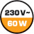 230 V~ 60 W