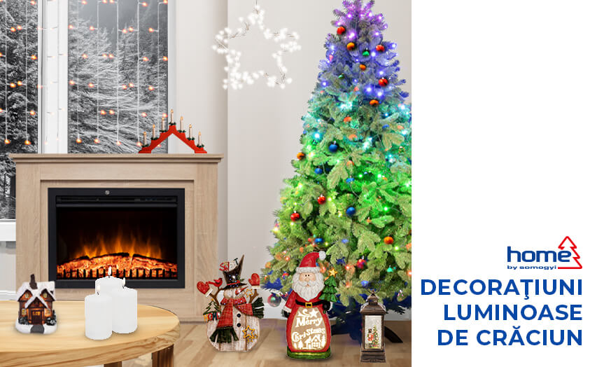 Decoraţiuni luminoase de Crăciun